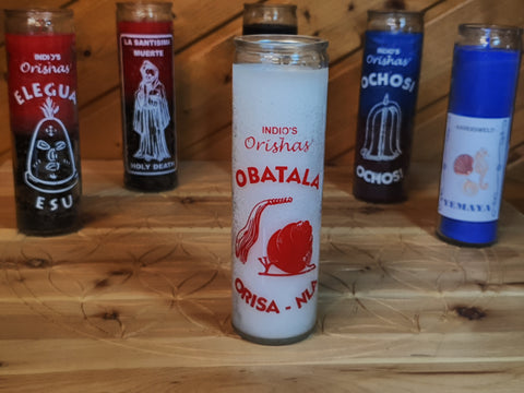 Obatala - Indio's Orisha Voodoo Kerze